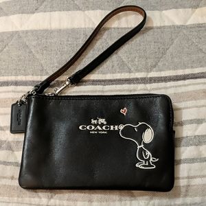 Snoopy Coach Wristlet